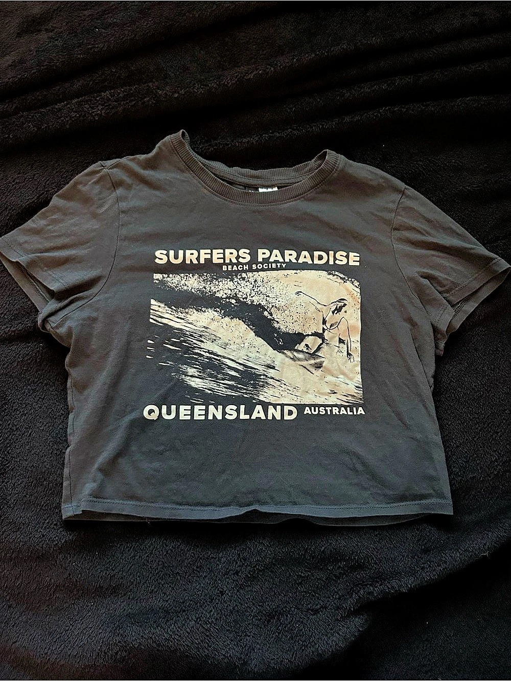 H&Medium Graphic Short Sleeve Tee in Black Size Medium